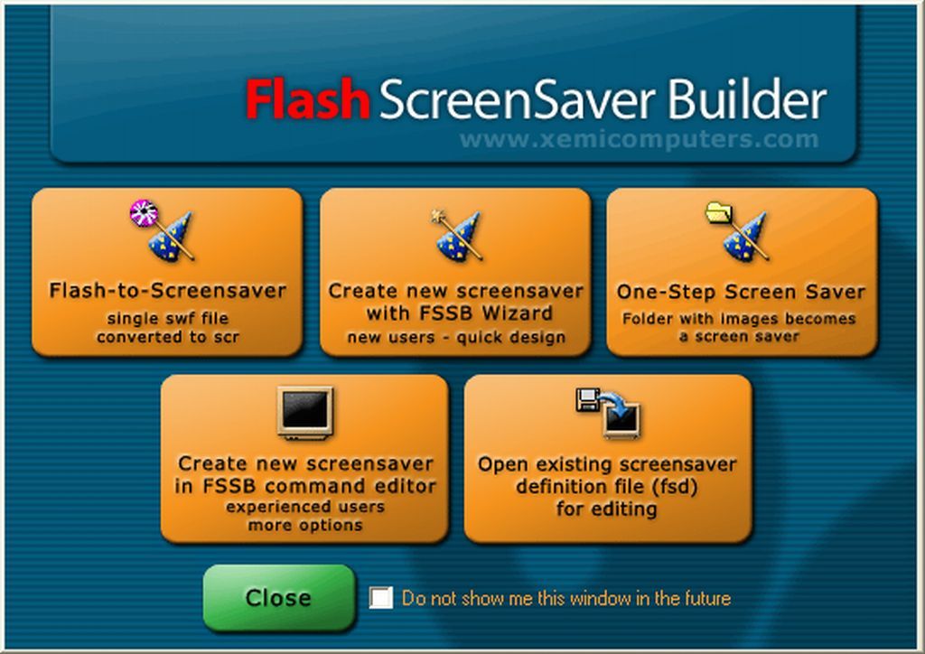Flash ScreenSaver Builder 4.8 : Flash ScreenSaver