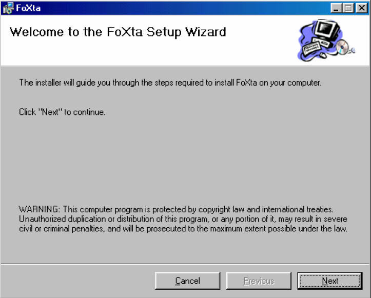 FOXTA 3.0 : Setup Window