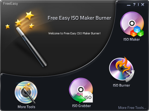 Free Easy ISO Maker Burner 7.8 : Main window