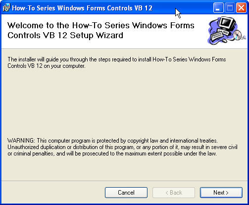 How-To Series Windows Forms Controls VB 12 1.0 : Main window