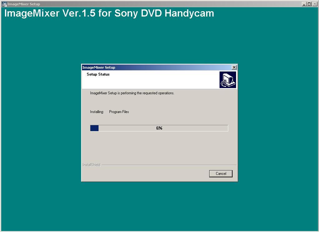 ImageMixer for Sony DVD Handycam 1.5 : Installing