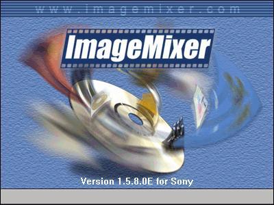 ImageMixer for Sony DVD Handycam 1.5 : Welcome screen