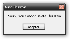 NeoTheme 3.1 : You can't delete some of them. So...