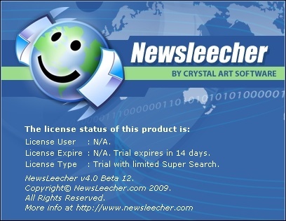 NewsLeecher 4.0 beta : Splash Screen