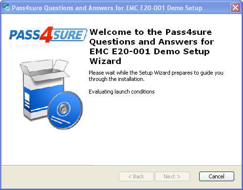 Pass4sure Questions and Answers for EMC E20-001 3.0 : Main window