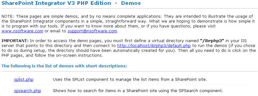 SharePoint Integrator PHP Edition 3.0 : Main window