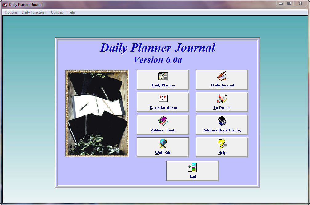 Daily Planner Journal 6.0 : Main Window