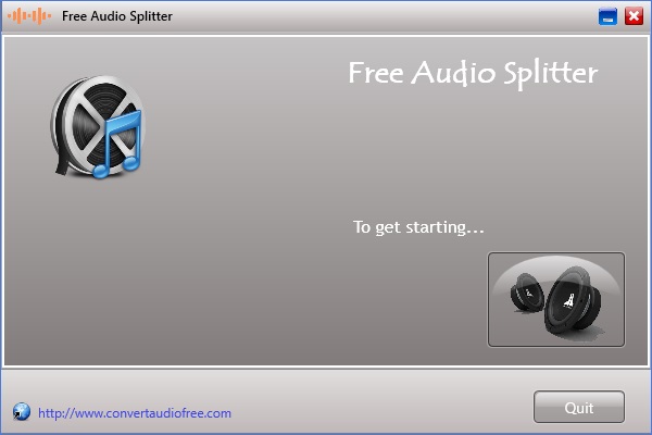 Free Audio Splitter 1.0 : Initial Window