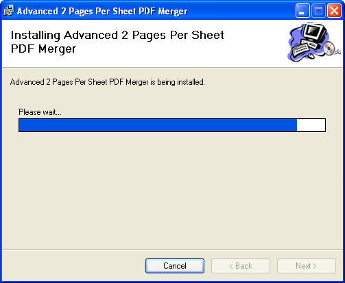 Advanced 2 Pages Per Sheet PDF Merger 1.1 : Main window