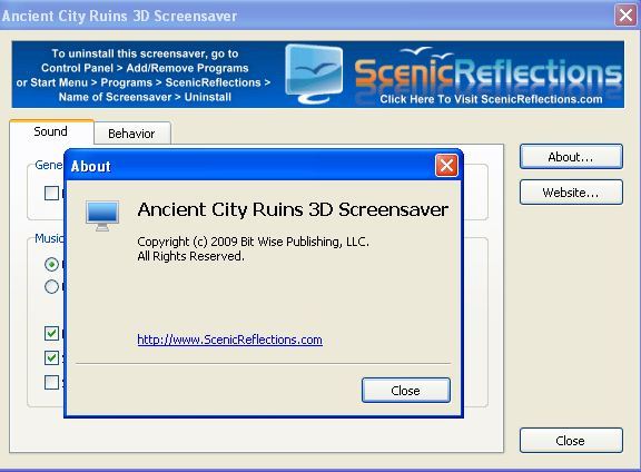 Ancient City Ruins 3D Screensaver : About