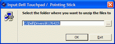 Dell Touchpad : Selecting a folder