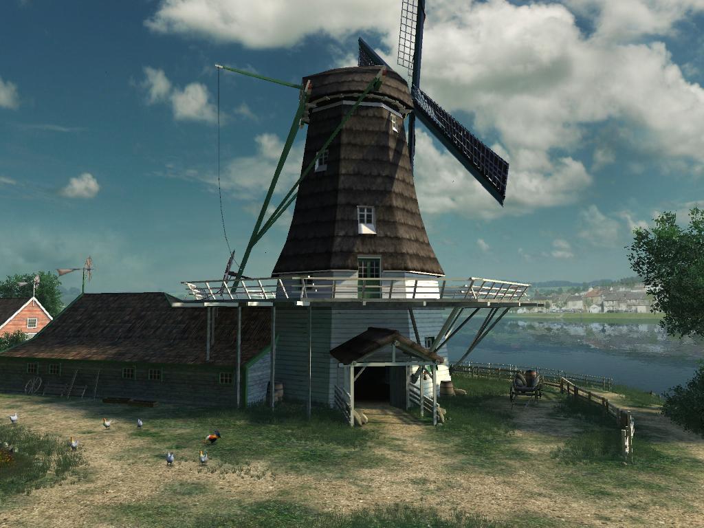 Dutch Windmills 3D Screensaver : Dutch Windmill Screensaver-Screenshot 2