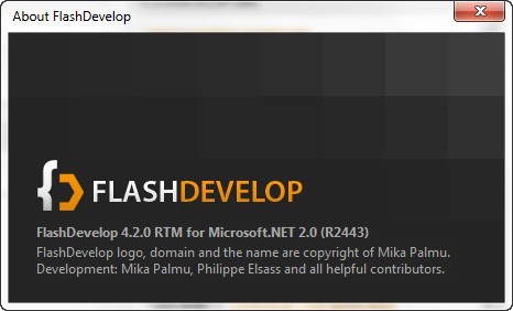 FlashDevelop 4.2 : About Window