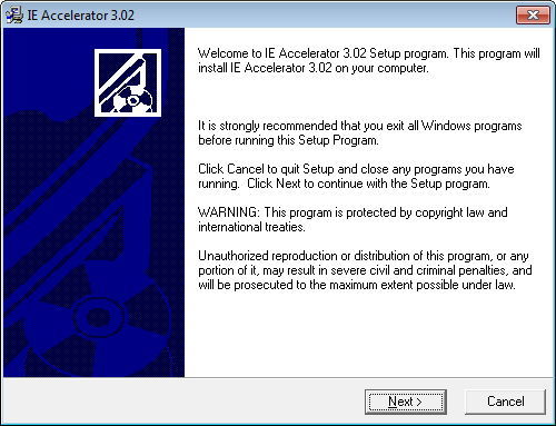 IE Accelerator 3.0 : The Installer
