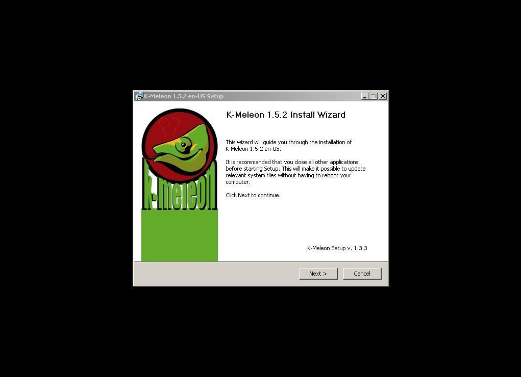 K-Meleon 1.5 : Software Installation