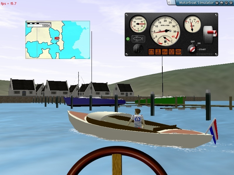 Motorboat Simulator 1.2 : Main Window