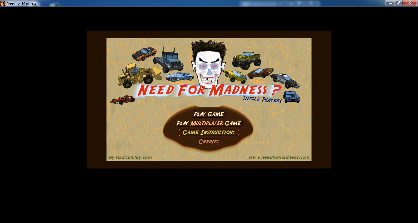 Need for Madness 11.0 : Main window