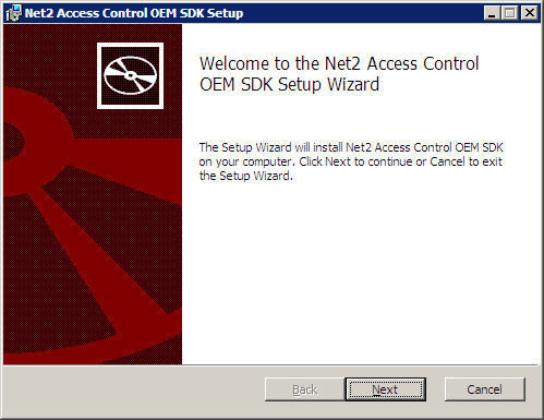 Net2 Access Control OEM SDK 4.1 : Main window