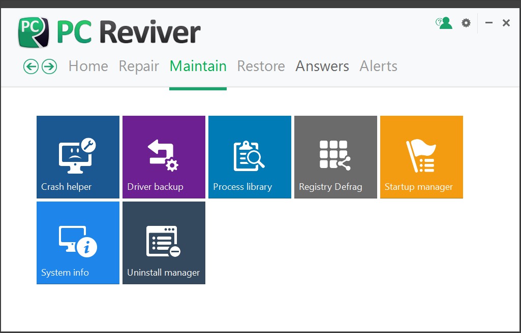 PC Reviver 2.3 : Maintain Section