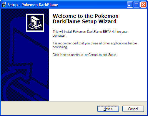 Pokemon DarkFlame 4.4 beta : Main screen 2