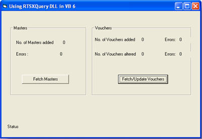 RTSXQuery DLL Demo Release 1.4 : Main window