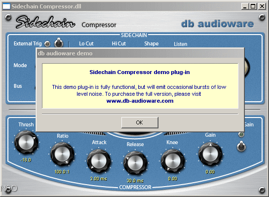 Sidechain Compressor 1.1 : Demo