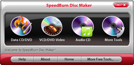 SpeedBurn Disc Maker 5.0 : Main Interface