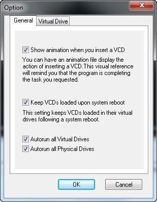 VirtualDrive Pro 15.0 : General Options